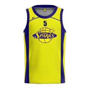 New Ross Sparks Basketball Club Singlet Yellow